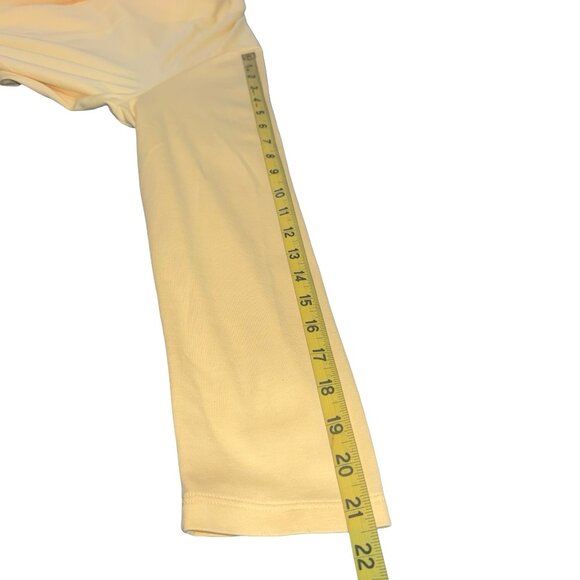 L.L Bean Yellow Tank Top and Matching Cardigan100% Supima Cotton Sz L Petite - Picture 10 of 13